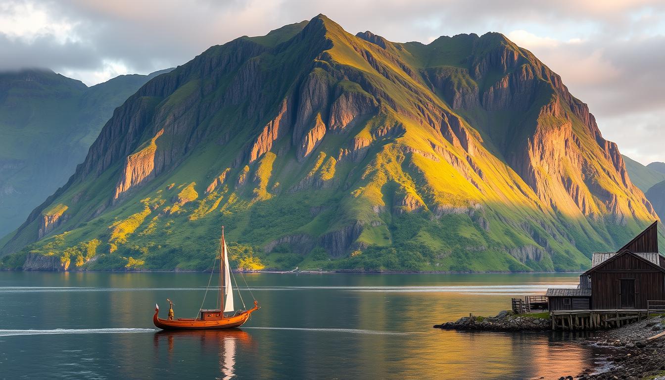 Nærøyfjord mit Wikinger geschichte
