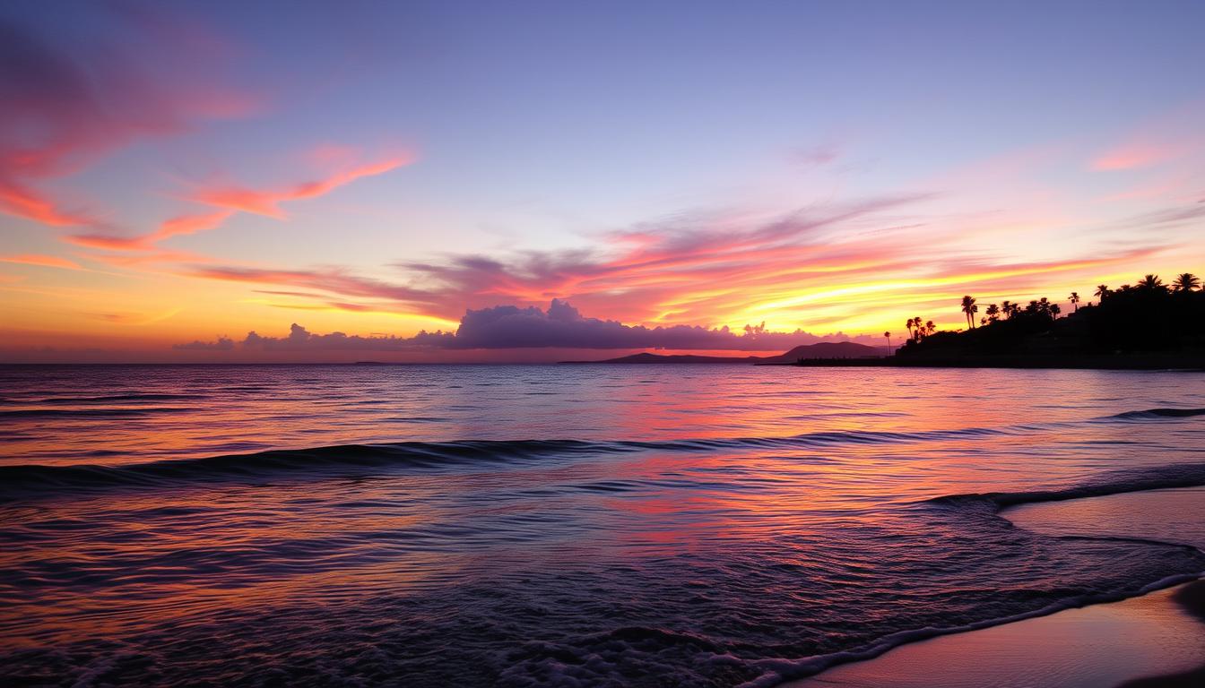 abendstimmung am meer
