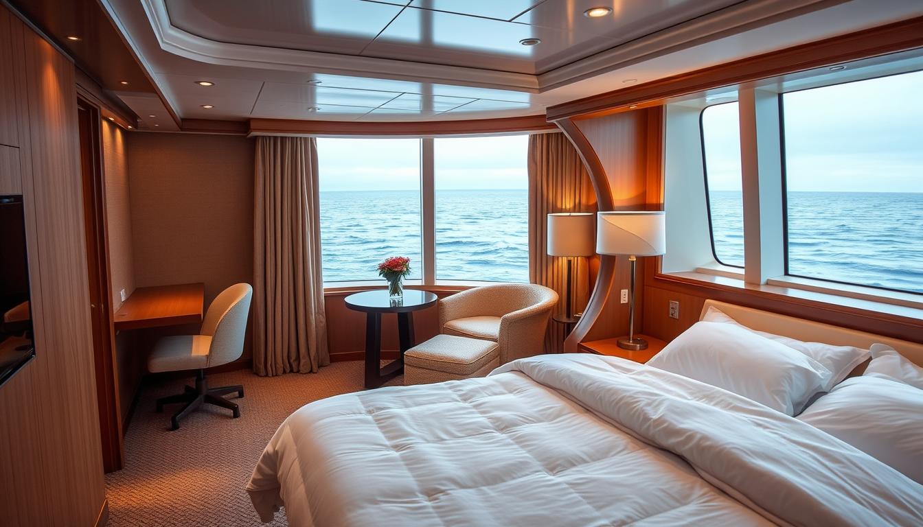 komfortable kabine auf kreuzfahrt