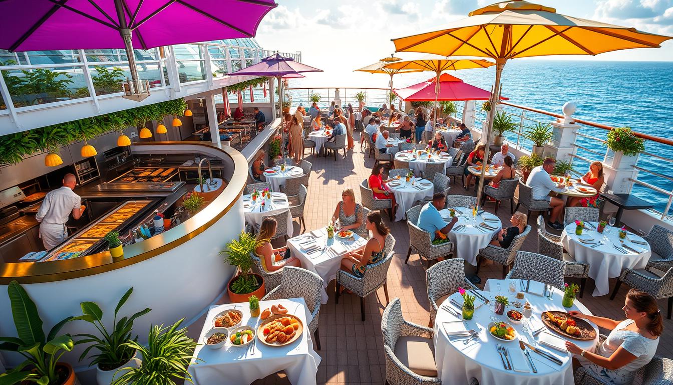 restaurantvielfalt auf hoher See