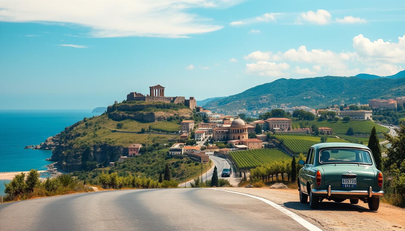 sehenswürdigkeiten mit dem auto in südeuropa entdecken
