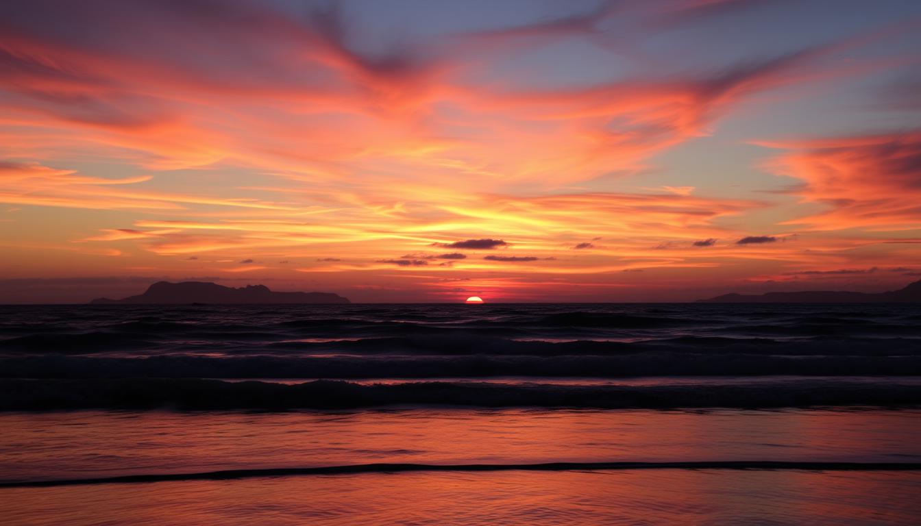 sonnenuntergang am meer